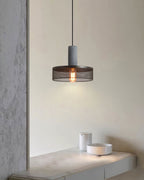 Brix Concrete Pendant Light | Industrial LED Hanging Lamp