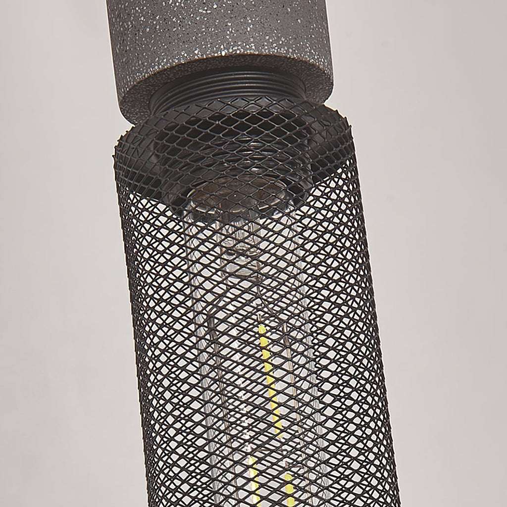Brix Concrete Pendant Light | Industrial LED Hanging Lamp