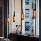 Brix Concrete Pendant Light | Industrial LED Hanging Lamp