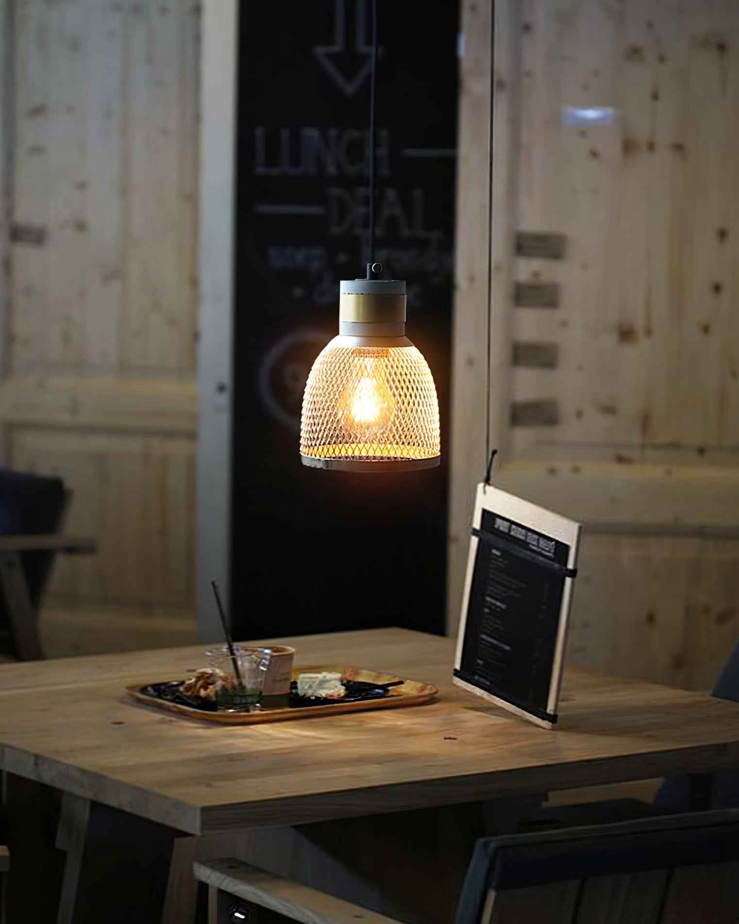 Brix Concrete Pendant Light | Industrial LED Hanging Lamp