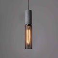 Brix Concrete Pendant Light | Industrial LED Hanging Lamp