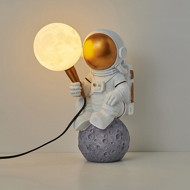 Contemporary Astronaut Glass Globe Wall Sconce Lamp 1-Light