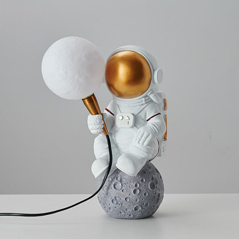 Contemporary Astronaut Glass Globe Wall Sconce Lamp 1-Light