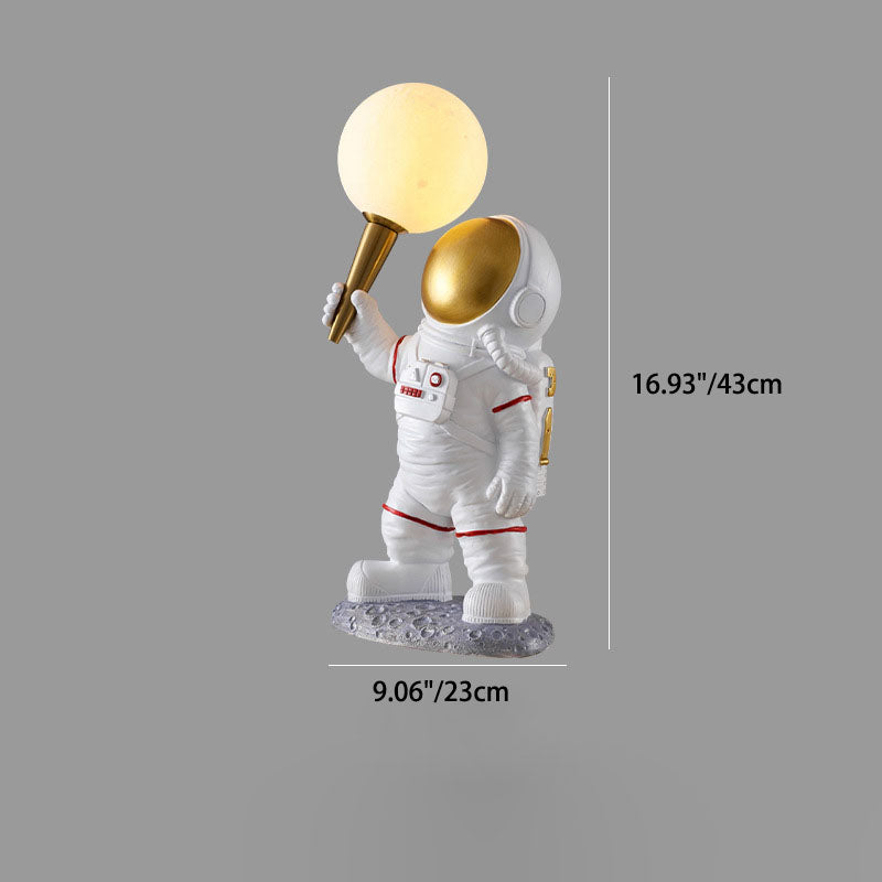 Contemporary Astronaut Glass Globe Wall Sconce Lamp 1-Light