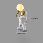 Contemporary Astronaut Glass Globe Wall Sconce Lamp 1-Light