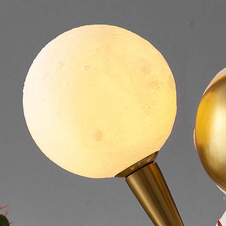 Contemporary Astronaut Glass Globe Wall Sconce Lamp 1-Light