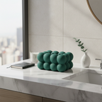 Contemporary Ceramic Tissue Box Cover with Bubble Design – Stylish and Durable Tissue Paper Box Holder for Home Decor