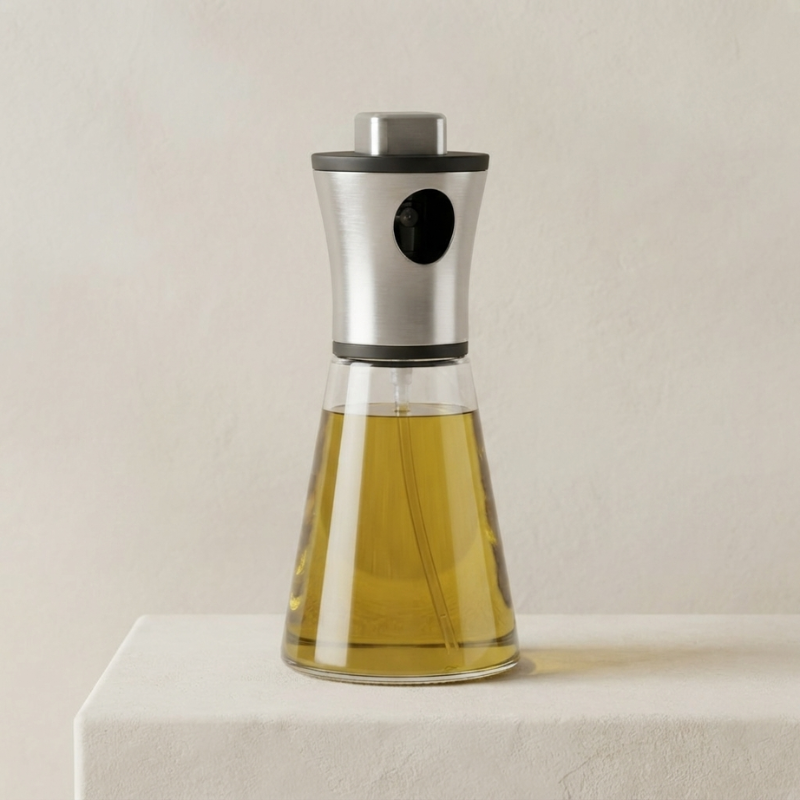 Cooking Oil Sprayer Glass Refillable Precise Mist for Healthy Cooking
