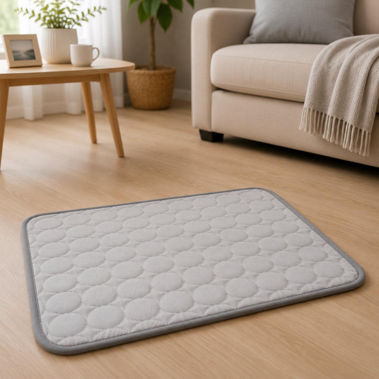 Cooling Pet Mat Soft Cooling Fabric Cushioned Pet Lounger for Cats and Dogs