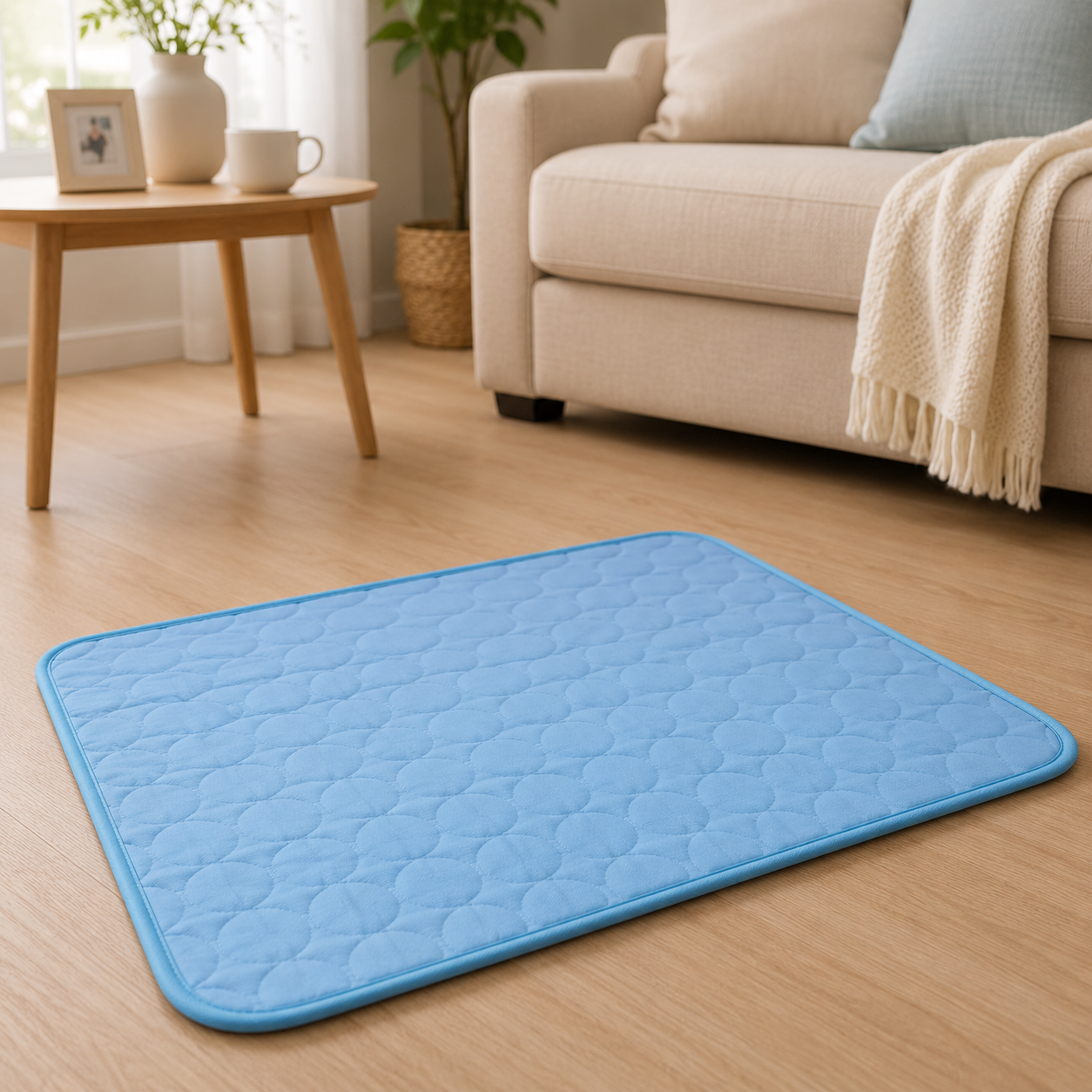 Cooling Pet Mat Soft Cooling Fabric Cushioned Pet Lounger for Cats and Dogs