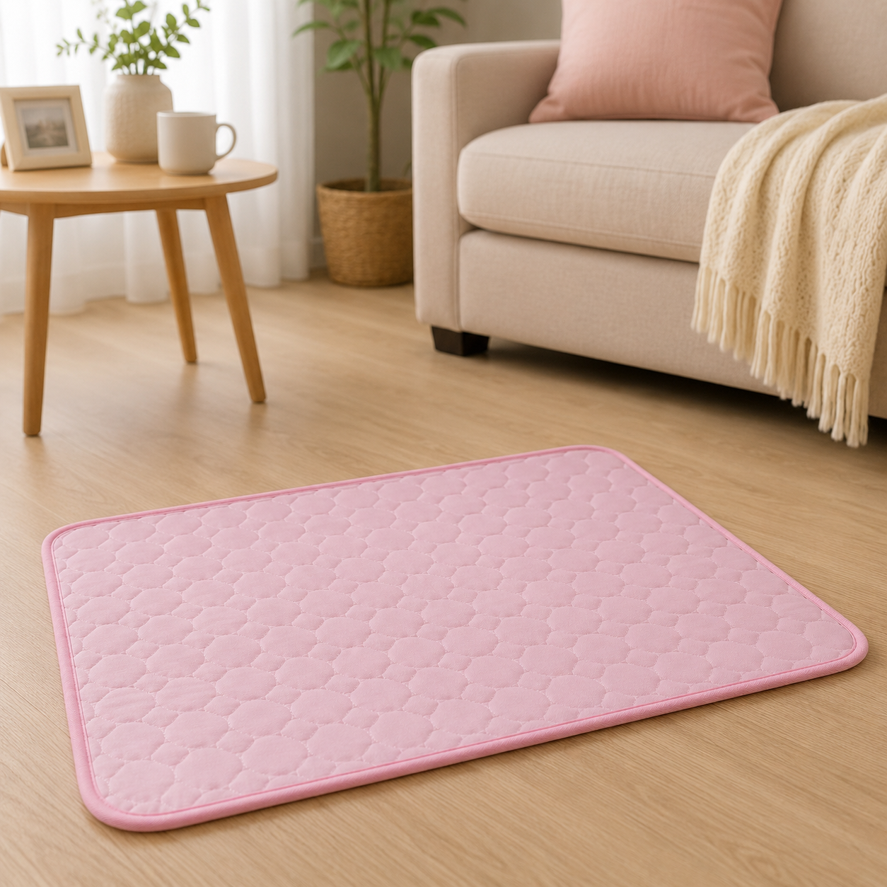 Cooling Pet Mat Soft Cooling Fabric Cushioned Pet Lounger for Cats and Dogs