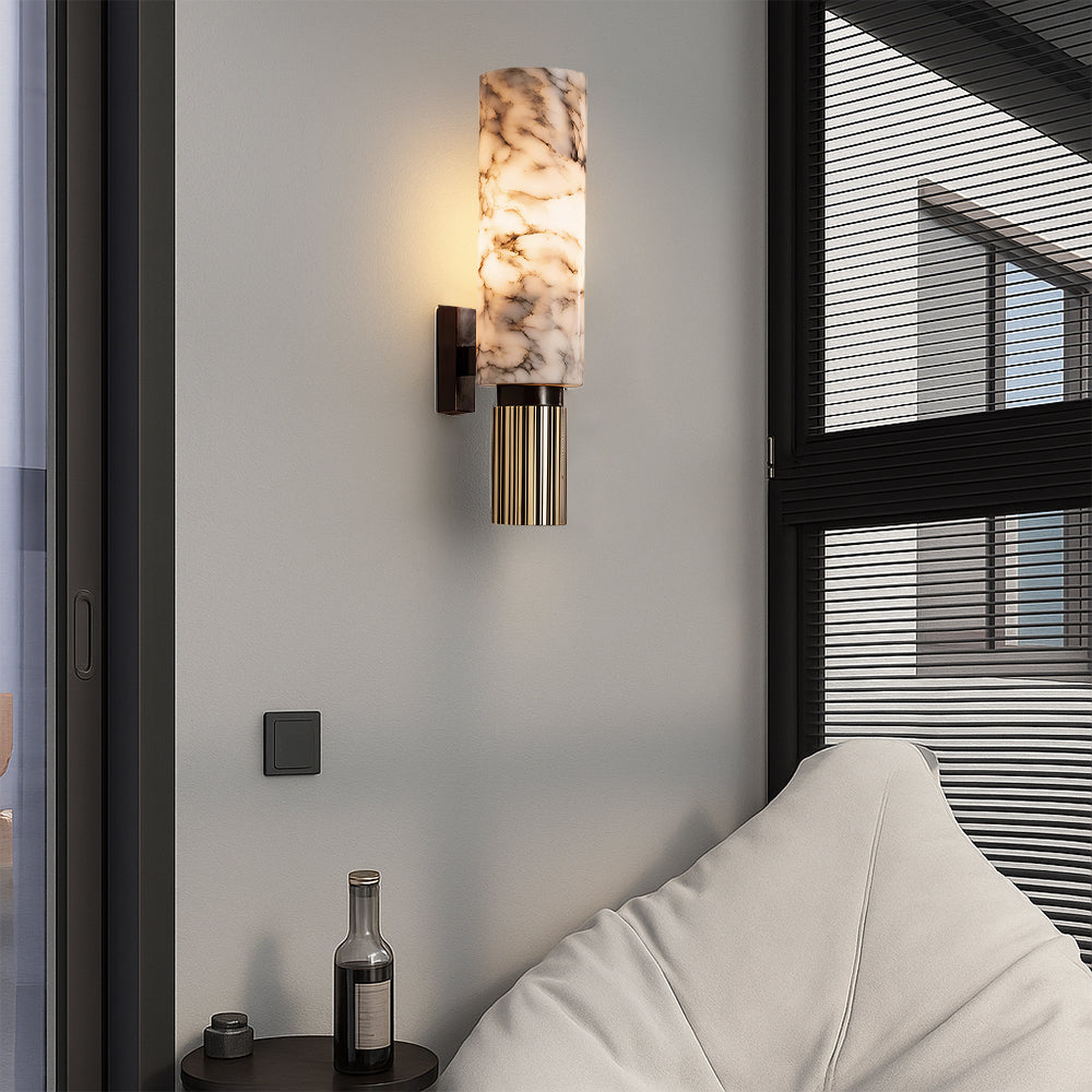CopaStone: LED Wall Light Stone & Copper – Modern Wall Light & Design