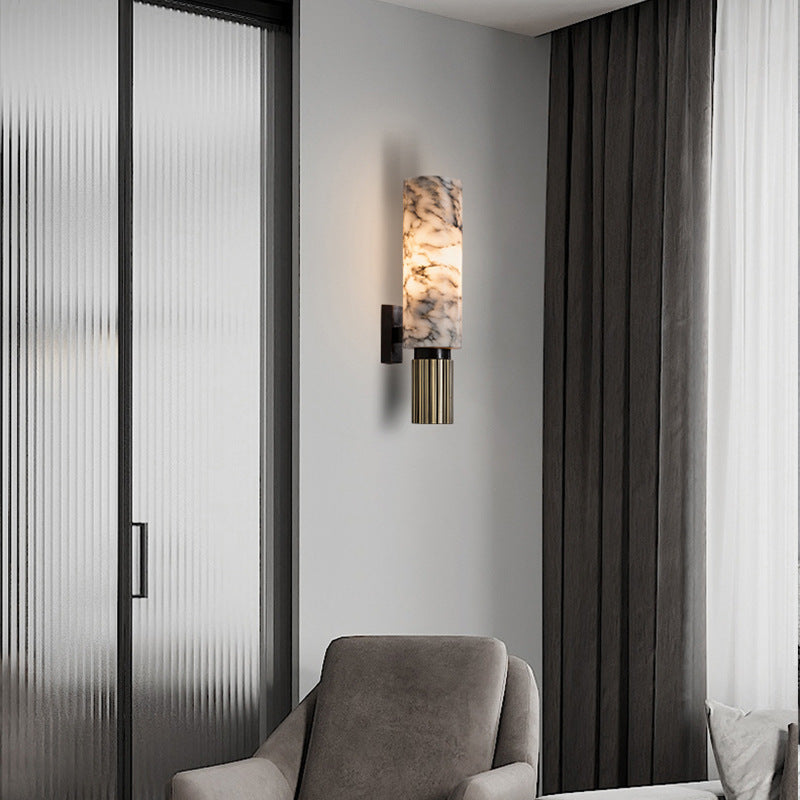CopaStone: LED Wall Light Stone & Copper – Modern Wall Light & Design