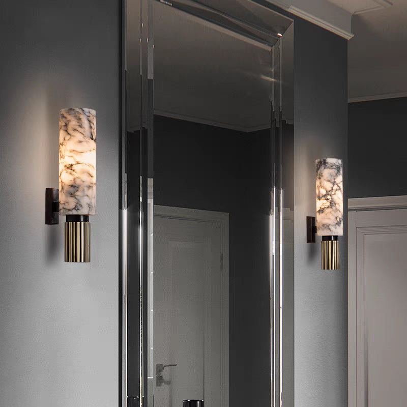 CopaStone: LED Wall Light Stone & Copper – Modern Wall Light & Design