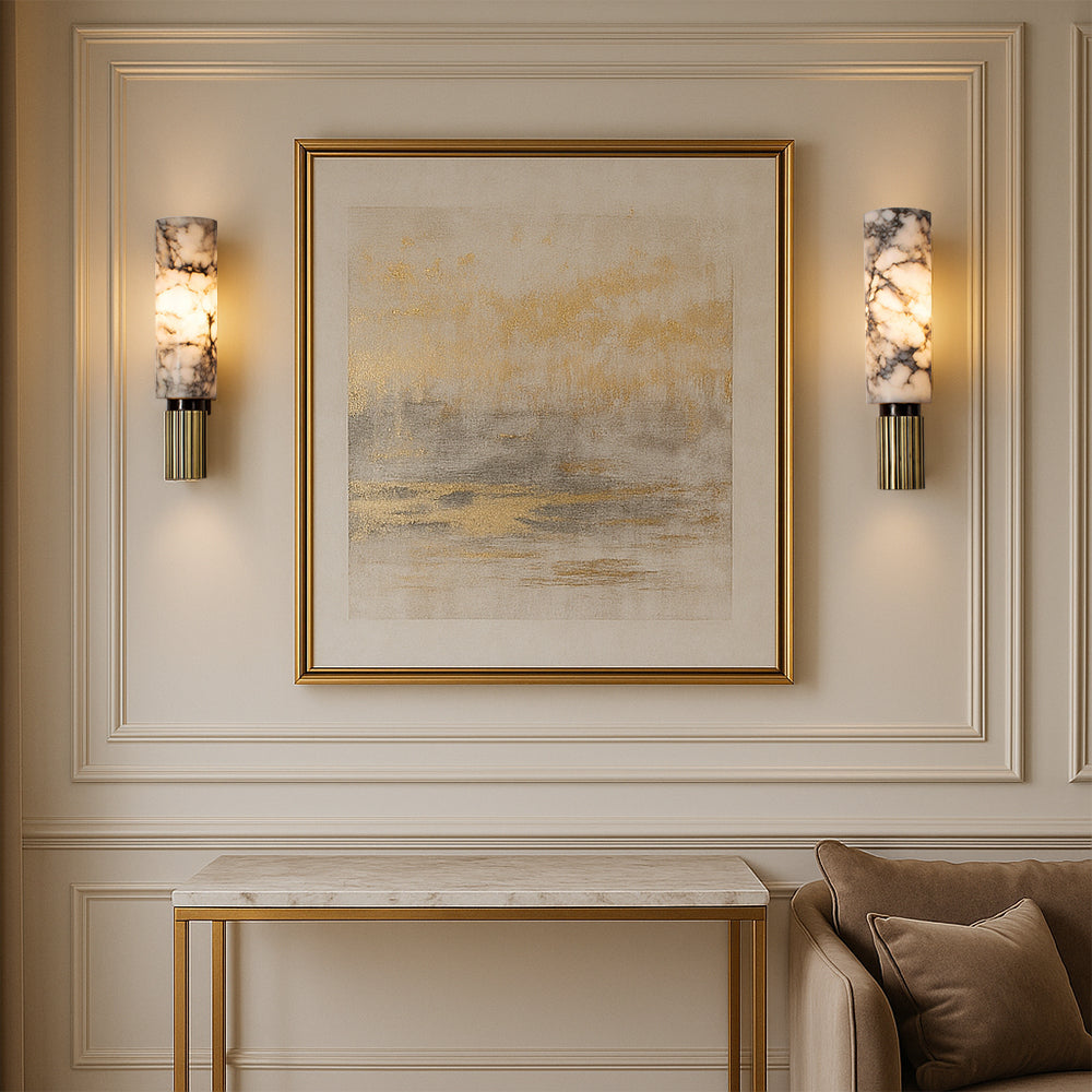 CopaStone: LED Wall Light Stone & Copper – Modern Wall Light & Design