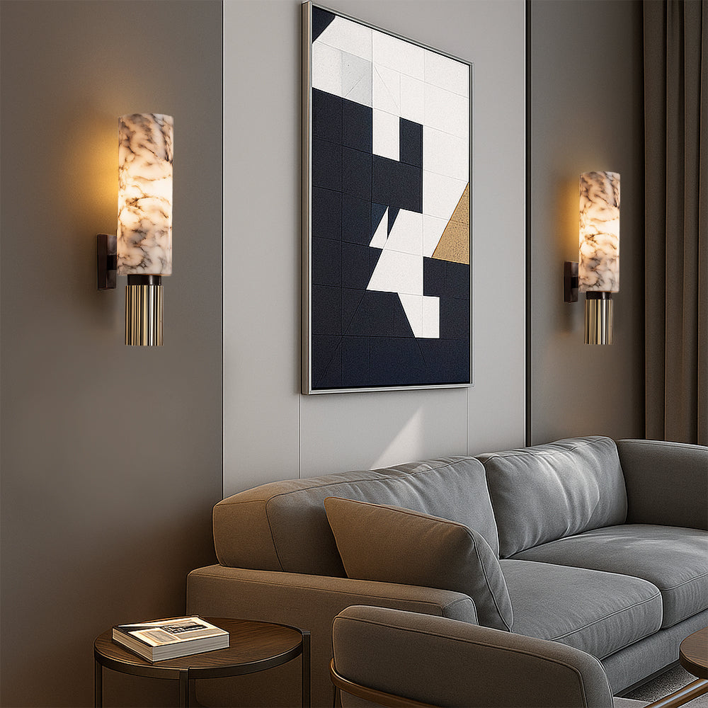 CopaStone: LED Wall Light Stone & Copper – Modern Wall Light & Design