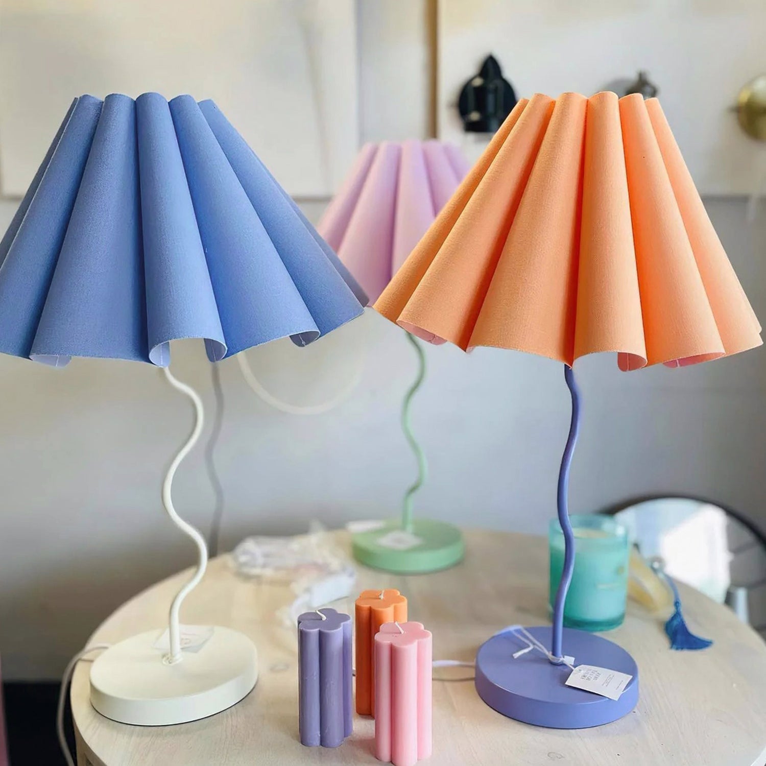 Cora Fluted Shade Table Lamp