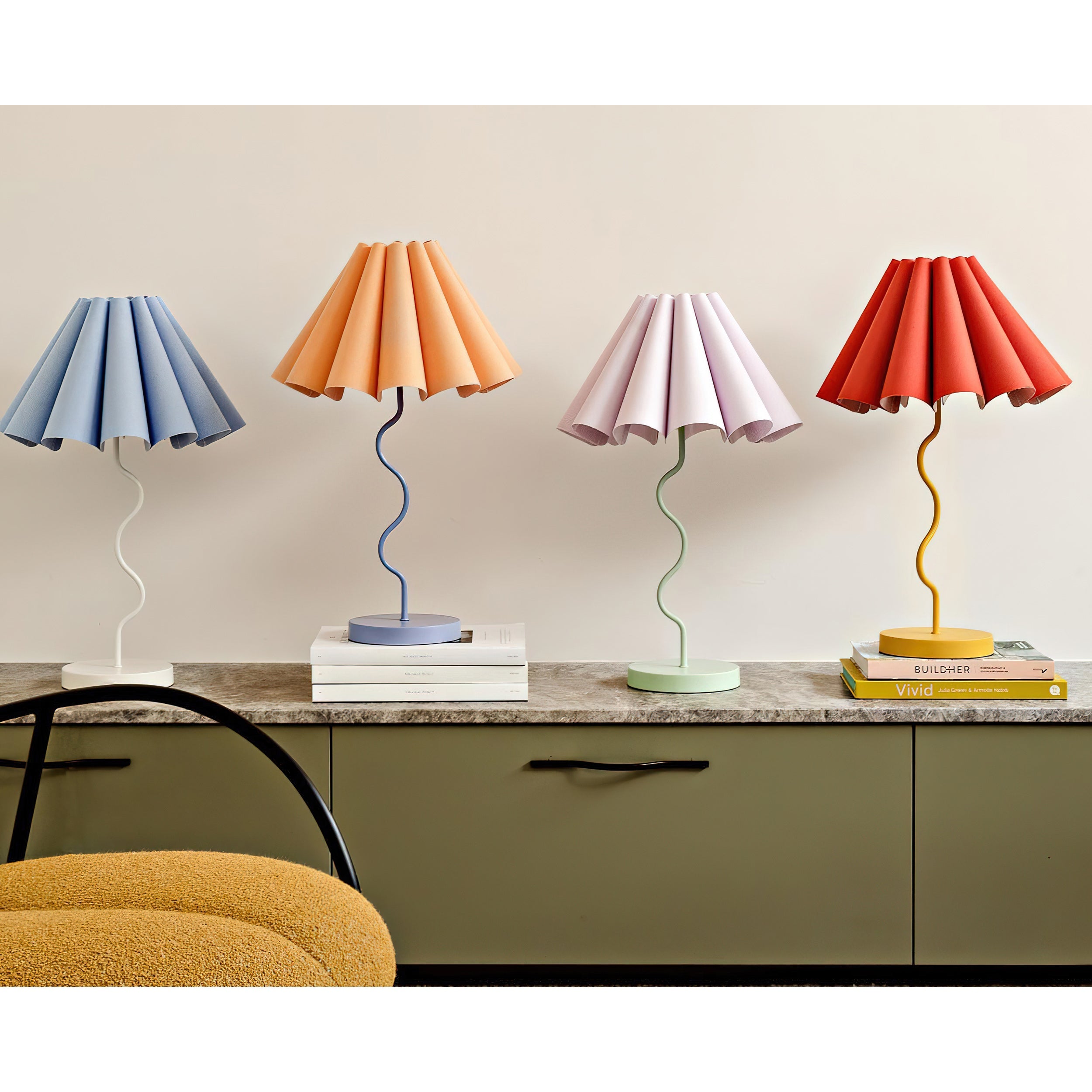 Cora Fluted Shade Table Lamp