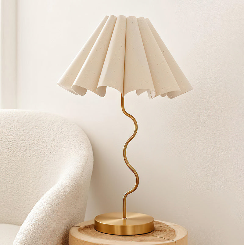 Cora Fluted Shade Table Lamp