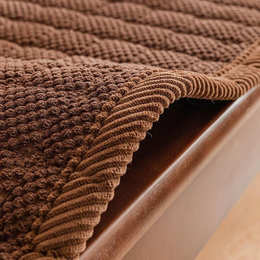 CordComfort: Sofa Cover with Cord Surface & Thick Padding – for Seating Furniture & Living Room