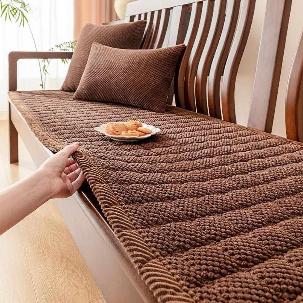 CordComfort: Sofa Cover with Cord Surface & Thick Padding – for Seating Furniture & Living Room