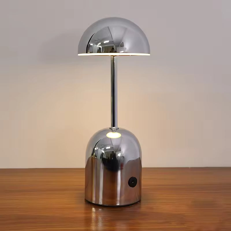 Cordless Desk Lamp, Metal Body, Rechargeable Battery, Dimmable LED