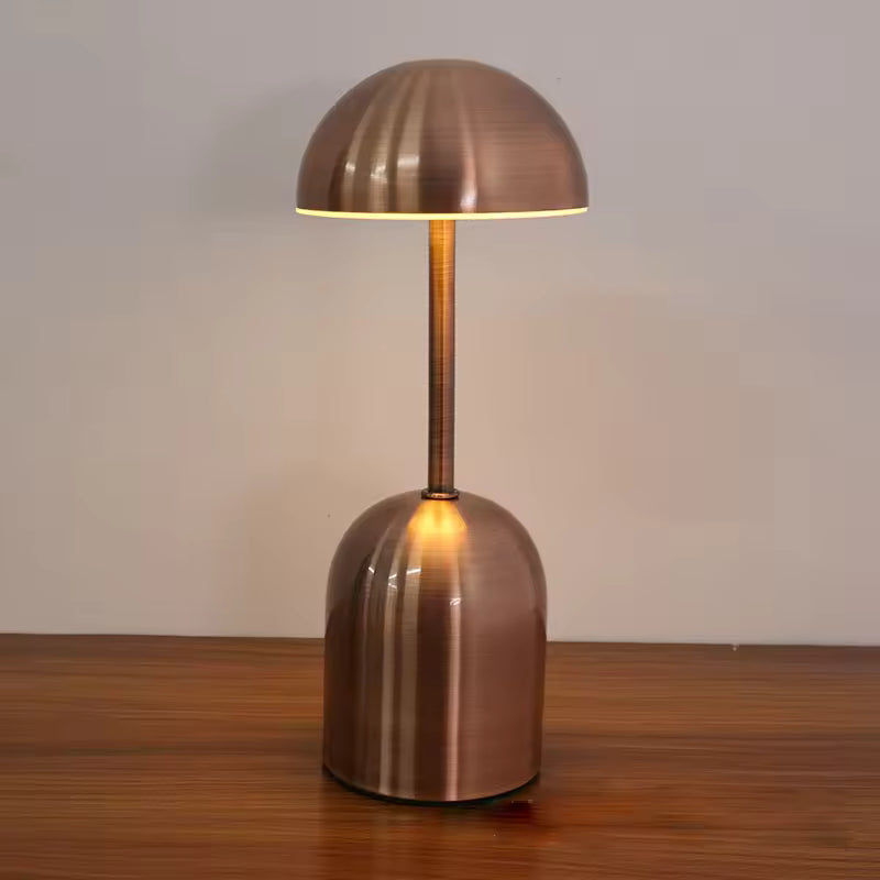 Cordless Desk Lamp, Metal Body, Rechargeable Battery, Dimmable LED