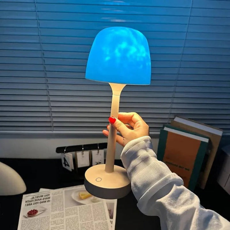 Cordless Projector Lamp with 16 Color Lighting and Water Ripple Projection