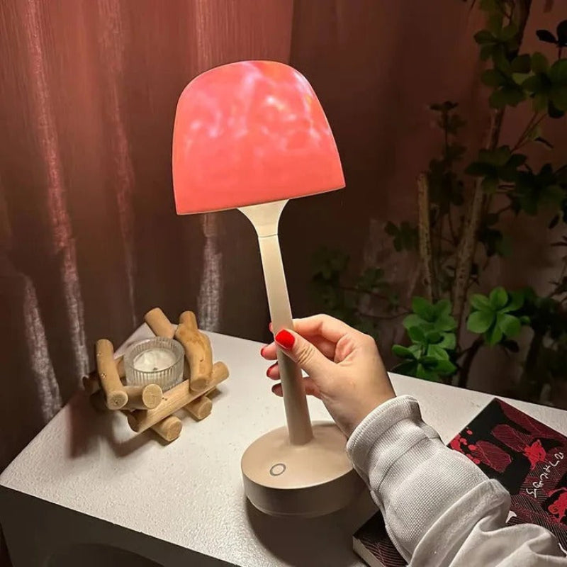 Cordless Projector Lamp with 16 Color Lighting and Water Ripple Projection