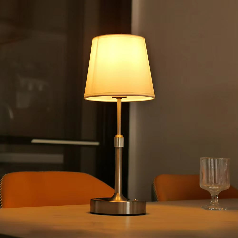 Cordless Table Lamp - Dimmable LED with Adjustable Height for Versatile Use
