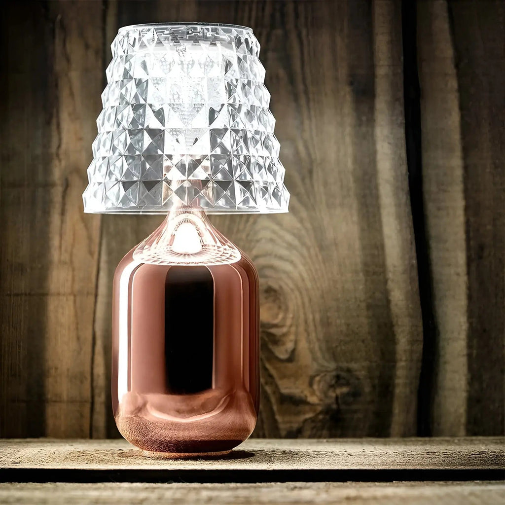 Cordless Table Lamp Metal Rechargeable LED Energy Efficient