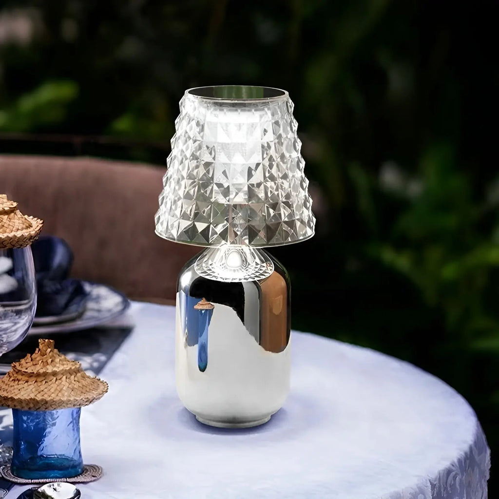 Cordless Table Lamp Metal Rechargeable LED Energy Efficient