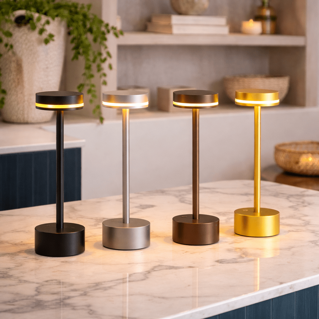 Cordless Table Lamp Rechargeable Ring Light Indoor Ambient Lamp