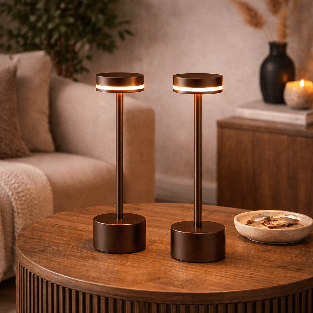 Cordless Table Lamp Rechargeable Ring Light Indoor Ambient Lamp