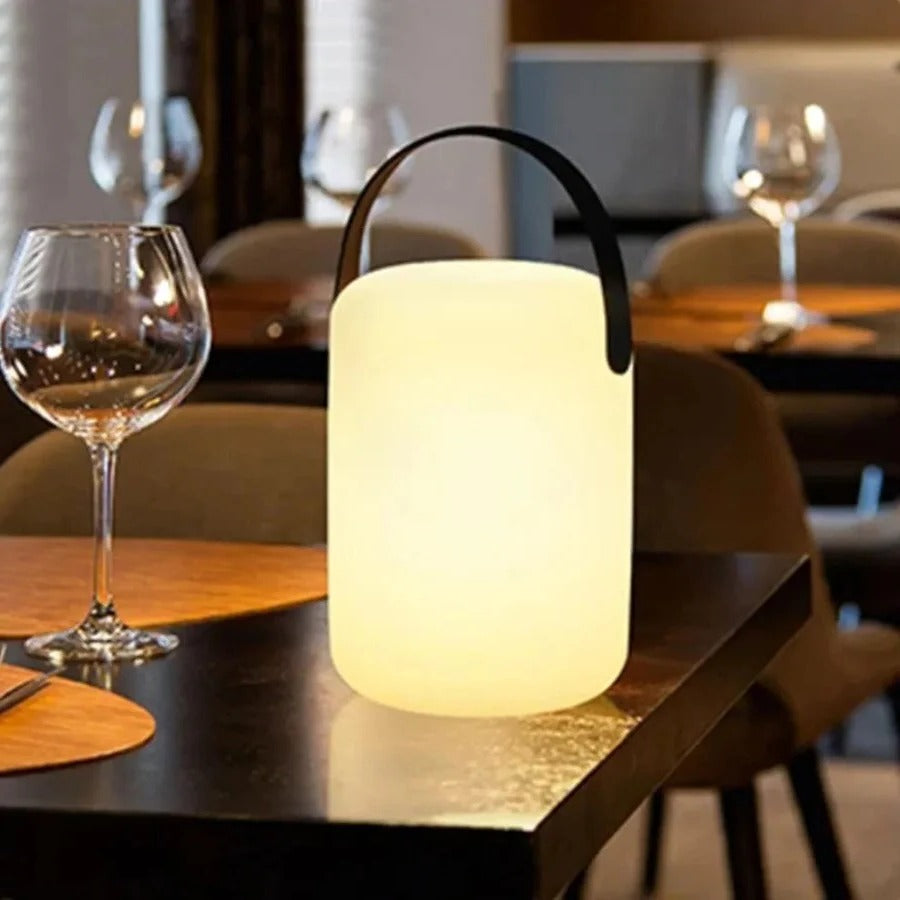 Cordless Waterproof LED Table Lamp – Adjustable Brightness, Rechargeable Battery, Ideal for Indoor and Outdoor Use