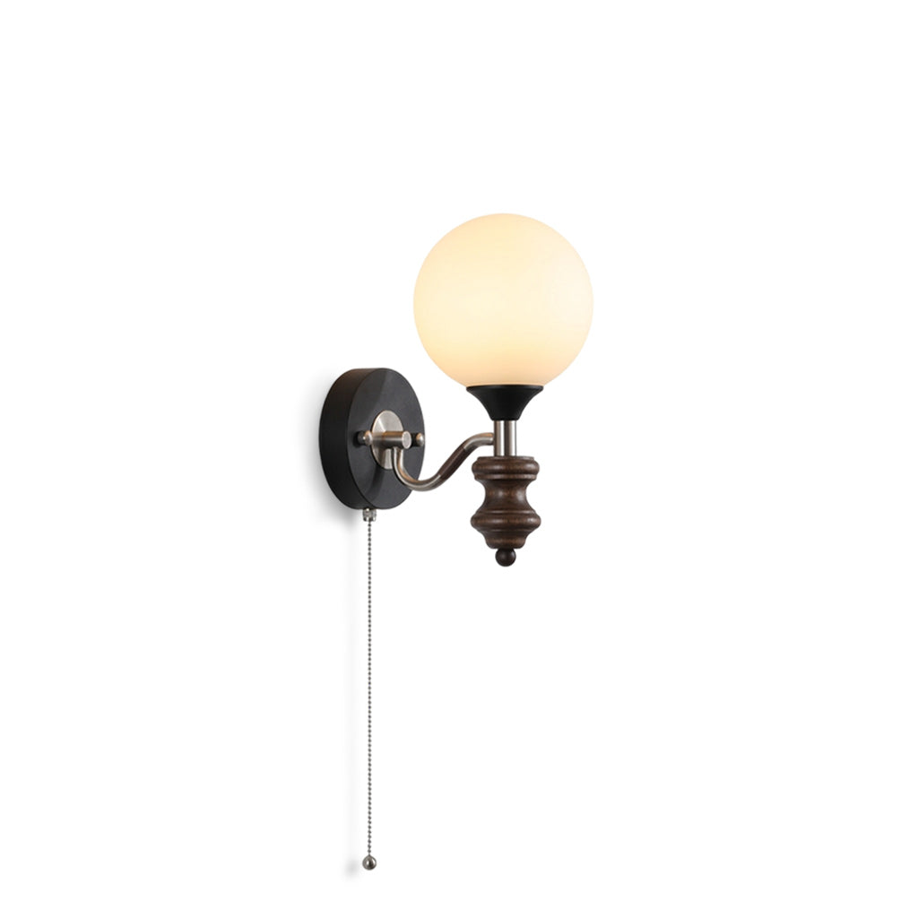Coridon Spindle Globe Wall Sconce