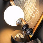 Coridon Spindle Globe Wall Sconce