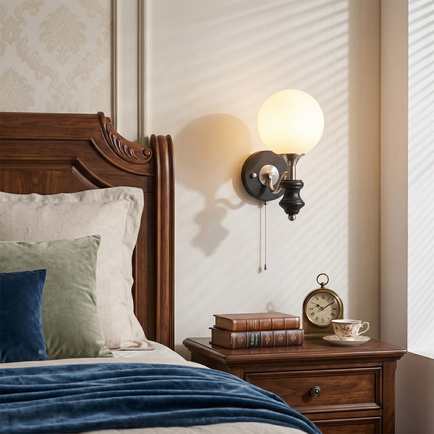 Coridon Spindle Globe Wall Sconce