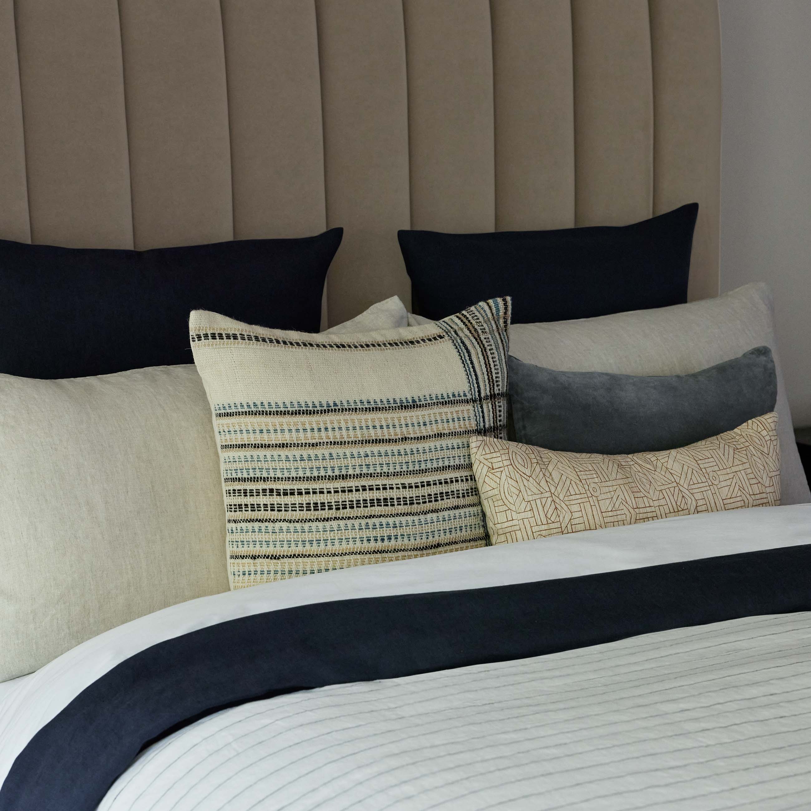Cleo Velvet Lumbar Pillow | Luxe Texture, Soft Color