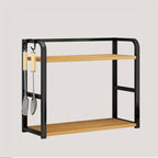 Countertop Storage Shelf, Two Tier, Freestanding, Kitchen Organizer