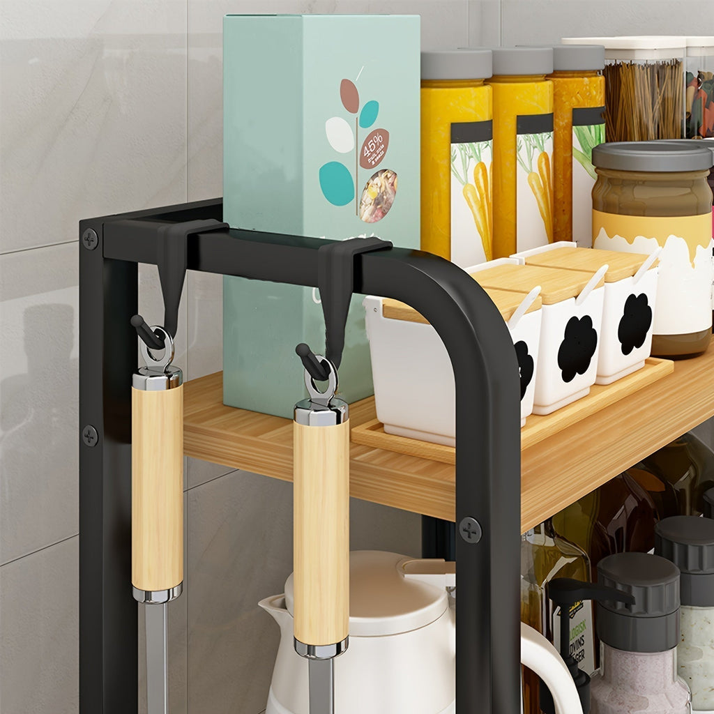 Countertop Storage Shelf, Two Tier, Freestanding, Kitchen Organizer