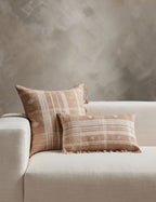 Kavi Throw Pillow | Hand Loomed Desi Wool, Geometric Patterns