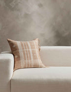 Kavi Throw Pillow | Hand Loomed Desi Wool, Geometric Patterns