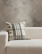 Kavi Throw Pillow | Hand Loomed Desi Wool, Geometric Patterns
