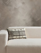 Kavi Throw Pillow | Hand Loomed Desi Wool, Geometric Patterns