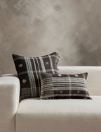Kavi Throw Pillow | Hand Loomed Desi Wool, Geometric Patterns