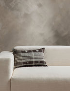 Kavi Throw Pillow | Hand Loomed Desi Wool, Geometric Patterns