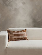 Kavi Throw Pillow | Hand Loomed Desi Wool, Geometric Patterns