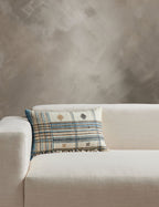Kavi Throw Pillow | Hand Loomed Desi Wool, Geometric Patterns