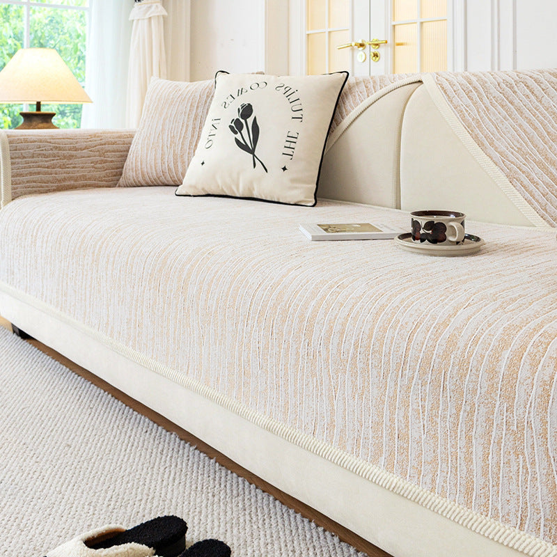 Sofa Cover Quilted Chenille Non Slip Pet Friendly Furniture Protector